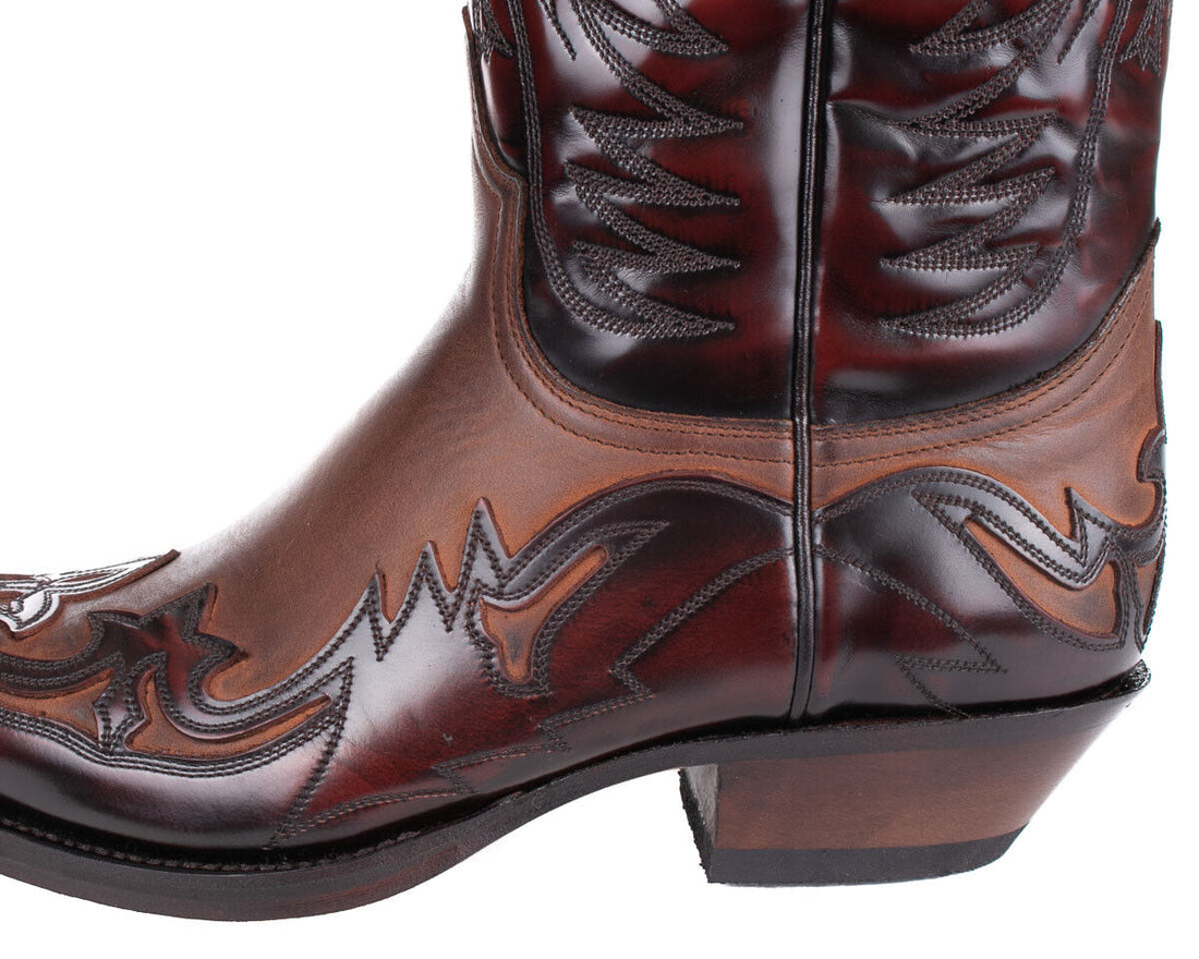 Sendra Boots Cowboy Stiefel 3241 Florentic Fuchsia Sprinter 7004 Unisex Weinrot